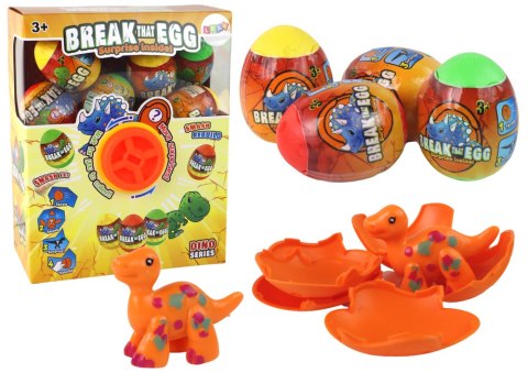 Pękające Jajo Dinozaurów Losowanie Kolorowe Skorupa 12 ele. LEAN Toys Pękające Jajo Dinozaurów Losowanie Kolorowe Skorupa 12 ele. LEAN Toys