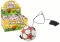 Piłka Nożna PU Na Gumce Jojo Do Odbijania 6 cm Biała Gwiazdki LEAN TOYS