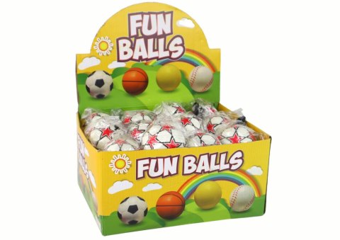 Piłka Nożna PU Na Gumce Jojo Do Odbijania 6 cm Biała Gwiazdki LEAN TOYS Piłka Nożna PU Na Gumce Jojo Do Odbijania 6 cm Biała Gwiazdki LEAN TOYS