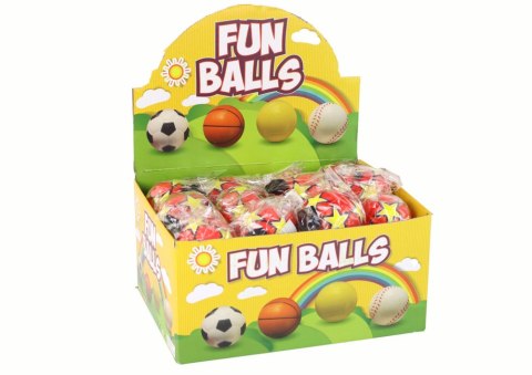 Piłka Nożna PU Na Gumce Jojo Do Odbijania 6 cm Czerwona Gwiazdki LEAN TOYS Piłka Nożna PU Na Gumce Jojo Do Odbijania 6 cm Czerwona Gwiazdki LEAN TOYS