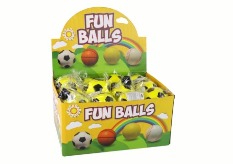 Piłka Nożna PU Na Gumce Jojo Do Odbijania 6 cm Żółta LEAN TOYS Piłka Nożna PU Na Gumce Jojo Do Odbijania 6 cm Żółta LEAN TOYS