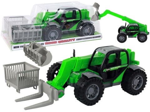 Pojazd Rolniczy Traktor Zielony Dźwig Maszyna Rolnicza LEAN Toys Pojazd Rolniczy Traktor Zielony Dźwig Maszyna Rolnicza LEAN Toys