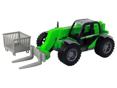 Pojazd Rolniczy Traktor Zielony Dźwig Maszyna Rolnicza LEAN Toys Pojazd Rolniczy Traktor Zielony Dźwig Maszyna Rolnicza LEAN Toys