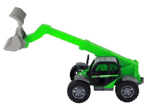 Pojazd Rolniczy Traktor Zielony Dźwig Maszyna Rolnicza LEAN Toys Pojazd Rolniczy Traktor Zielony Dźwig Maszyna Rolnicza LEAN Toys