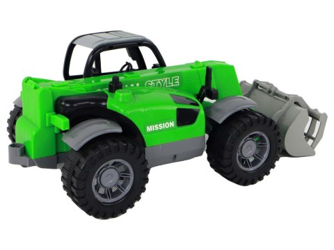 Pojazd Rolniczy Traktor Zielony Dźwig Maszyna Rolnicza LEAN Toys Pojazd Rolniczy Traktor Zielony Dźwig Maszyna Rolnicza LEAN Toys