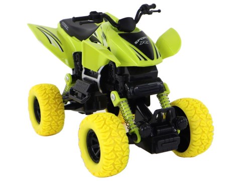 Pojazd Terenowy Pchacz Quad XC Gumowe Koła Zielony LEAN Toys Pojazd Terenowy Pchacz Quad XC Gumowe Koła Zielony LEAN Toys