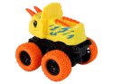 Pojazd Terenowy Pchacz Triceratops Gumowe Koła Żółty LEAN Toys