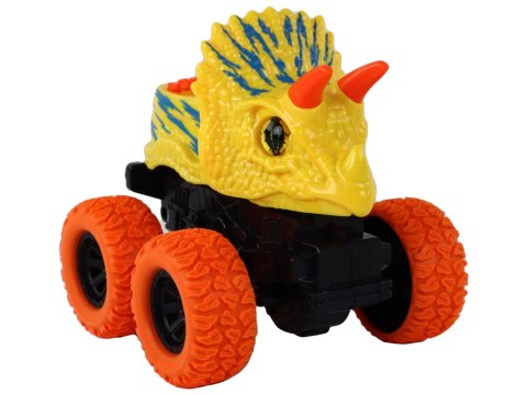 Pojazd Terenowy Pchacz Triceratops Gumowe Koła Żółty LEAN Toys Pojazd Terenowy Pchacz Triceratops Gumowe Koła Żółty LEAN Toys