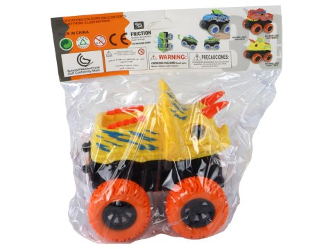 Pojazd Terenowy Pchacz Triceratops Gumowe Koła Żółty LEAN Toys Pojazd Terenowy Pchacz Triceratops Gumowe Koła Żółty LEAN Toys