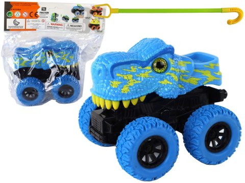 Pojazd Terenowy Pchacz Tyranozaur Rex Gumowe Koła Niebieski LEAN Toys Pojazd Terenowy Pchacz Tyranozaur Rex Gumowe Koła Niebieski LEAN Toys