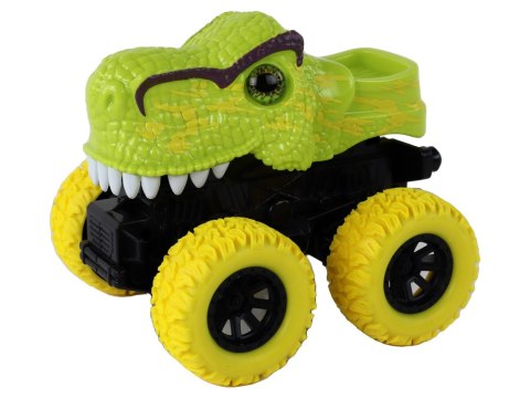 Pojazd Terenowy Pchacz Tyranozaur Rex Gumowe Koła Zielony LEAN Toys Pojazd Terenowy Pchacz Tyranozaur Rex Gumowe Koła Zielony LEAN Toys