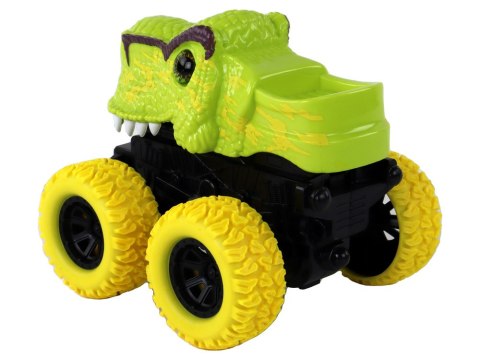 Pojazd Terenowy Pchacz Tyranozaur Rex Gumowe Koła Zielony LEAN Toys Pojazd Terenowy Pchacz Tyranozaur Rex Gumowe Koła Zielony LEAN Toys