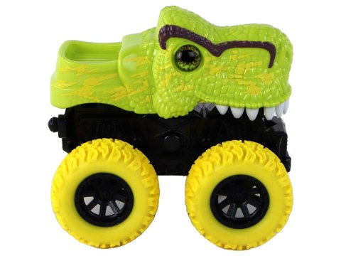 Pojazd Terenowy Pchacz Tyranozaur Rex Gumowe Koła Zielony LEAN Toys Pojazd Terenowy Pchacz Tyranozaur Rex Gumowe Koła Zielony LEAN Toys