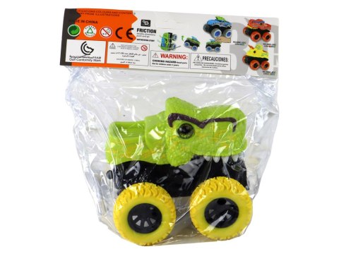 Pojazd Terenowy Pchacz Tyranozaur Rex Gumowe Koła Zielony LEAN Toys Pojazd Terenowy Pchacz Tyranozaur Rex Gumowe Koła Zielony LEAN Toys