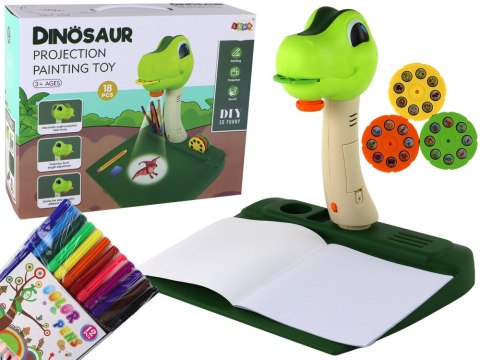 Projektor do Rysowania Dinozaur Dźwięki Akcesoria LEAN Toys Projektor do Rysowania Dinozaur Dźwięki Akcesoria LEAN Toys