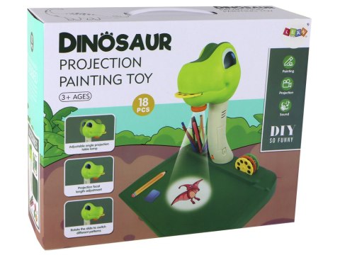 Projektor do Rysowania Dinozaur Dźwięki Akcesoria LEAN Toys Projektor do Rysowania Dinozaur Dźwięki Akcesoria LEAN Toys