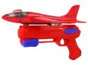 Samolot Bańki Mydlane Wyrzutnia Pistolet Czerwony LEAN Toys
