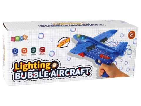 Samolot Bańki Mydlane Wyrzutnia Pistolet Czerwony LEAN Toys Samolot Bańki Mydlane Wyrzutnia Pistolet Czerwony LEAN Toys