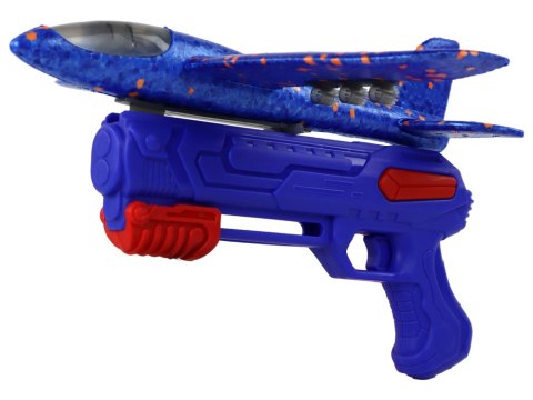 Samolot Bańki Mydlane Wyrzutnia Pistolet Niebieski LEAN Toys Samolot Bańki Mydlane Wyrzutnia Pistolet Niebieski LEAN Toys