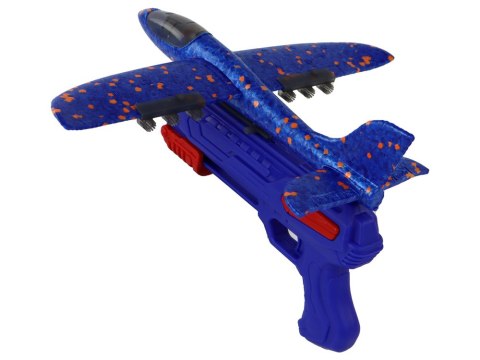 Samolot Bańki Mydlane Wyrzutnia Pistolet Niebieski LEAN Toys Samolot Bańki Mydlane Wyrzutnia Pistolet Niebieski LEAN Toys