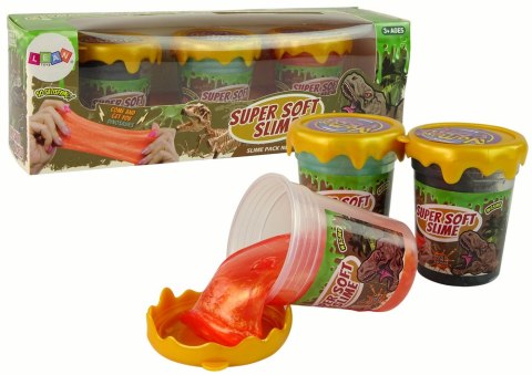 Slime Brokatowy Dinozaury DIY Miękki 3 Kolory LEAN Toys Slime Brokatowy Dinozaury DIY Miękki 3 Kolory LEAN Toys