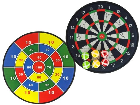 Tarcza Gra W Rzutki Na Rzepy Dart 36 cm LEAN Toys Tarcza Gra W Rzutki Na Rzepy Dart 36 cm LEAN Toys