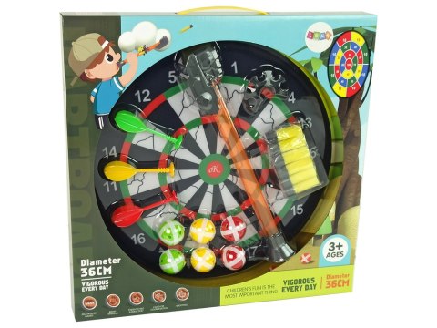 Tarcza Gra W Rzutki Na Rzepy Dart 36 cm LEAN Toys Tarcza Gra W Rzutki Na Rzepy Dart 36 cm LEAN Toys