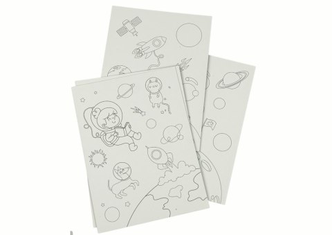 Zdrapywanka Kolorowanka Dla Dzieci Kosmos LEAN TOYS Zdrapywanka Kolorowanka Dla Dzieci Kosmos LEAN TOYS