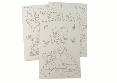 Zdrapywanka Kolorowanka Dla Dzieci Wróżka LEAN TOYS Zdrapywanka Kolorowanka Dla Dzieci Wróżka LEAN TOYS
