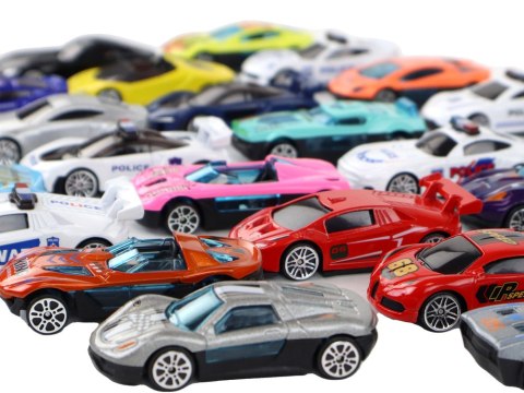 Zestaw Aluminiowych Resoraków W Pudełku 30 Sztuk Autka Sportowe Policyjne LEAN Toys Zestaw Aluminiowych Resoraków W Pudełku 30 Sztuk Autka Sportowe Policyjne LEAN Toys