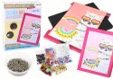 Zestaw DIY Cekiny Szpilki Lama Ramka Kolorowy LEAN Toys