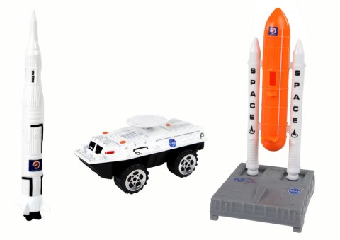 Zestaw Figurek Kosmos Ciężarówka Rakieta 15 El. LEAN Toys Zestaw Figurek Kosmos Ciężarówka Rakieta 15 El. LEAN Toys