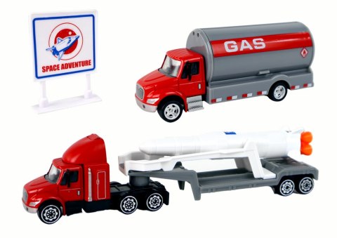 Zestaw Figurek Kosmos Ciężarówka Rakieta 15 El. LEAN Toys Zestaw Figurek Kosmos Ciężarówka Rakieta 15 El. LEAN Toys