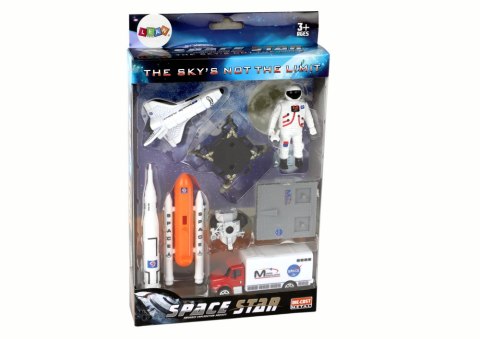 Zestaw Figurek Kosmos Statek Kosmiczny 8 Elementów LEAN Toys Zestaw Figurek Kosmos Statek Kosmiczny 8 Elementów LEAN Toys