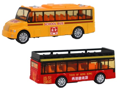 Zestaw Kolorowych Autobusów System Frakcyjny 4 Elementy LEAN Toys Zestaw Kolorowych Autobusów System Frakcyjny 4 Elementy LEAN Toys