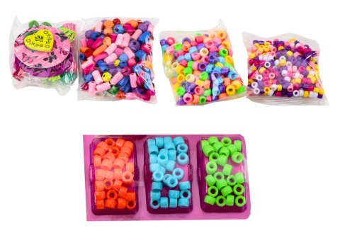 Zestaw Koralików W Słoiku Do Tworzenia Biżuterii 3w1 LEAN Toys Zestaw Koralików W Słoiku Do Tworzenia Biżuterii 3w1 LEAN Toys