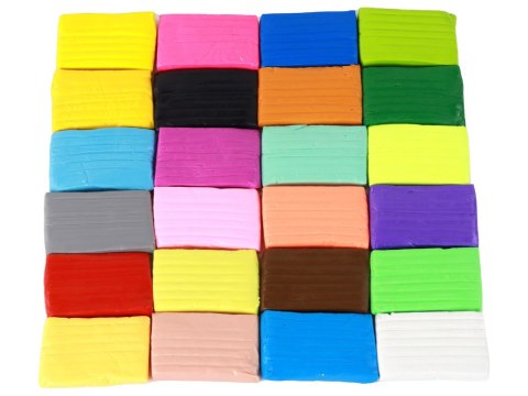 Zestaw Kreatywny Masa Plastyczna Modelina 24 Kolory Mix LEAN Toys Zestaw Kreatywny Masa Plastyczna Modelina 24 Kolory Mix LEAN Toys
