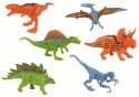 Zestaw Pojazdów Helikopter Dinozaury 6 Sztuk Kolorowe LEAN Toys