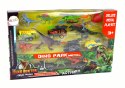 Zestaw Pojazdów Helikopter Dinozaury 8 Sztuk Kolorowe LEAN Toys