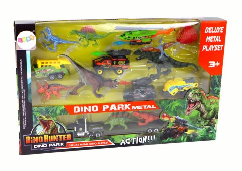 Zestaw Pojazdów Helikopter Dinozaury 8 Sztuk Kolorowe LEAN Toys Zestaw Pojazdów Helikopter Dinozaury 8 Sztuk Kolorowe LEAN Toys