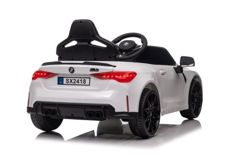 Auto Na Akumulator BMW M4 Białe LEAN CARS Auto Na Akumulator BMW M4 Białe LEAN CARS