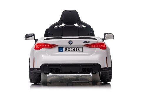 Auto Na Akumulator BMW M4 Białe LEAN CARS Auto Na Akumulator BMW M4 Białe LEAN CARS