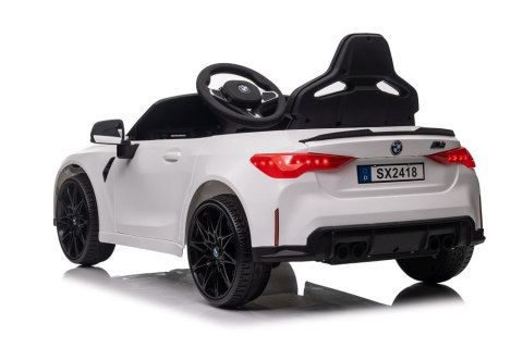 Auto Na Akumulator BMW M4 Białe LEAN CARS Auto Na Akumulator BMW M4 Białe LEAN CARS