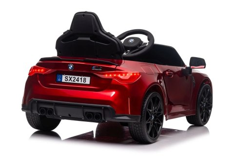 Auto Na Akumulator BMW M4 Czerwone Lakierowane LEAN CARS Auto Na Akumulator BMW M4 Czerwone Lakierowane LEAN CARS