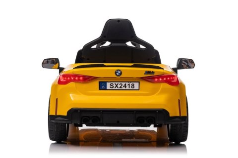 Auto Na Akumulator Bmw M4 Zółte LEAN CARS Auto Na Akumulator Bmw M4 Zółte LEAN CARS