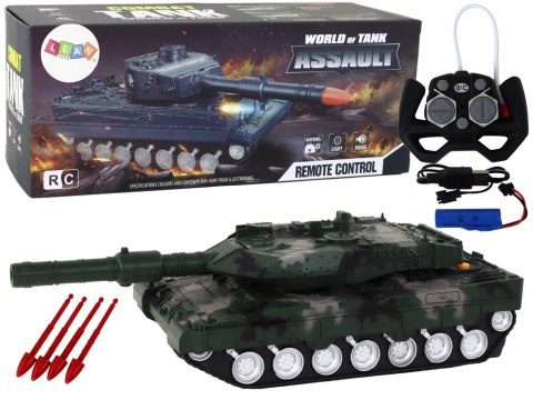 Czołg RC Zdalnie Sterowany Zielony Moro LEAN Toys Czołg RC Zdalnie Sterowany Zielony Moro LEAN Toys