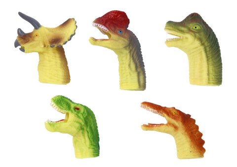 Dinozaury Na Palce Gumowe Sensoryczne Pacynki LEAN Toys Dinozaury Na Palce Gumowe Sensoryczne Pacynki LEAN Toys