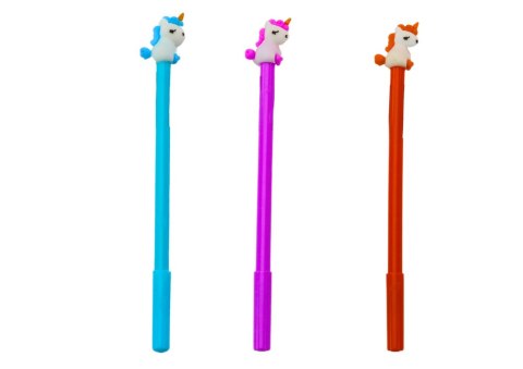 Długopis Z Jednorożcem Zatyczka Czarny Wkład Mix Fioletowy Pomarańczowy 0.5mm LEAN TOYS Długopis Z Jednorożcem Zatyczka Czarny Wkład Mix Fioletowy Pomarańczowy 0.5mm LEAN TOYS