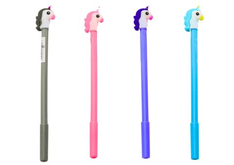 Długopis Z Jednorożcem Zatyczka Czarny Wkład Mix Szary Fioletowy 0.5mm LEAN TOYS Długopis Z Jednorożcem Zatyczka Czarny Wkład Mix Szary Fioletowy 0.5mm LEAN TOYS