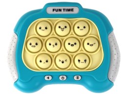 Gra Sensoryczna Konsola Pop It Na Baterie Światła Dźwięki Niebieska LEAN Toys